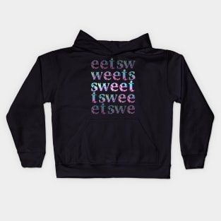 Sweet - Holographic Letters Kids Hoodie